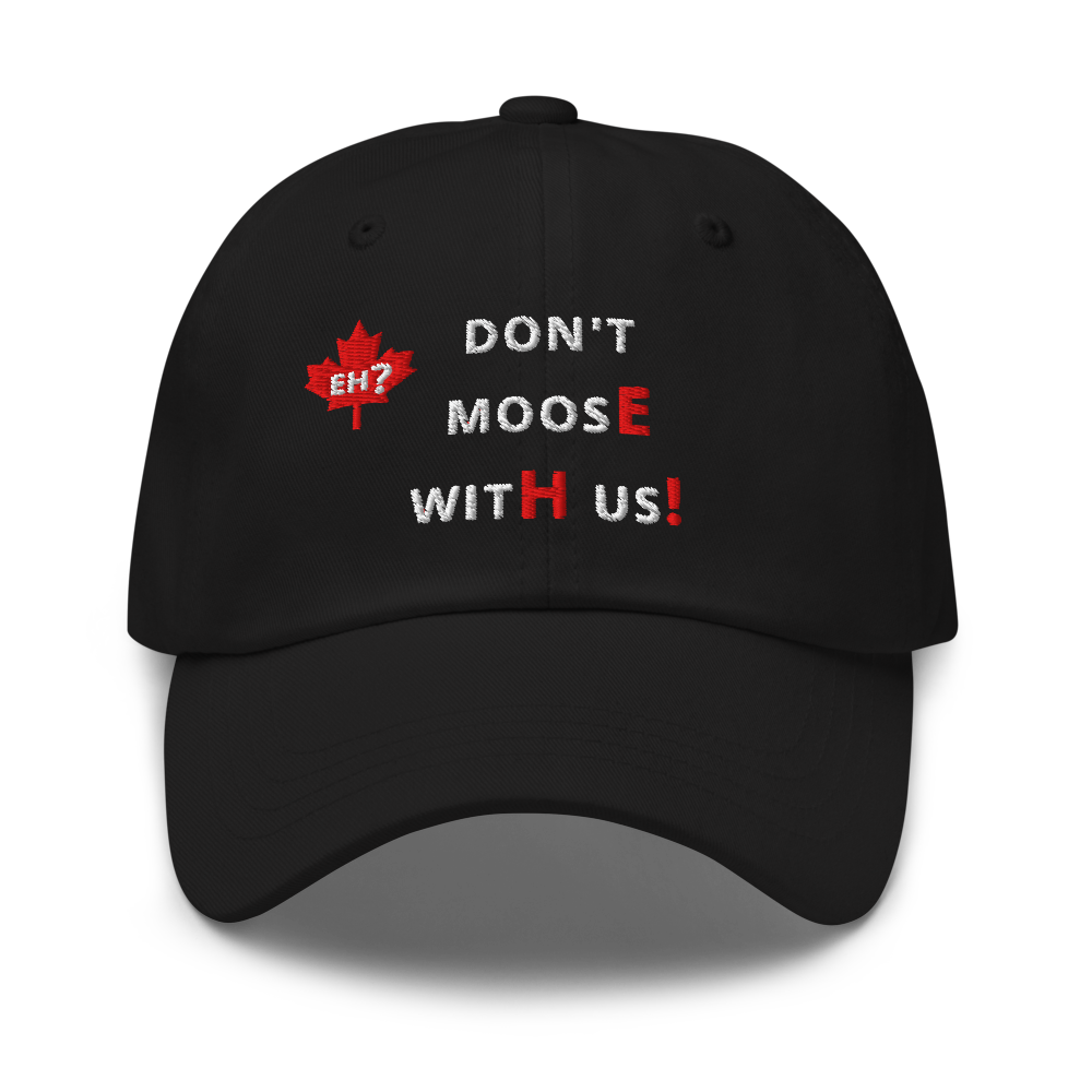 don't moosE witH us! - Black Baseball Cap